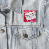 Badge Carré 5 Cm Bouton Jour du professionnel administratif (En situation)