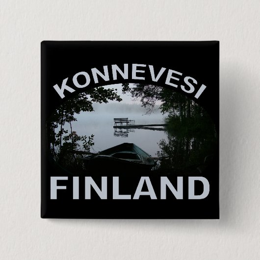 Badge Carré 5 Cm Bouton Konnevesi (Devant)