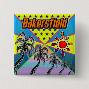 Badge Carré 5 Cm Bouton Liberté Oakland