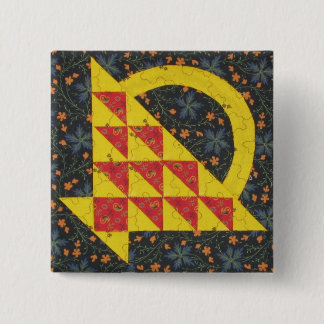 Badge Carré 5 Cm Bouton lumineux de panier