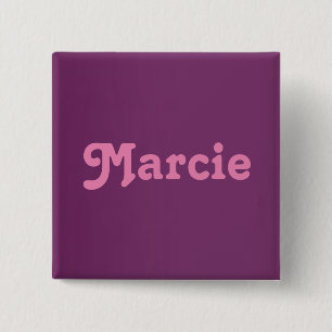 Badge Carré 5 Cm Bouton Marcie