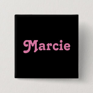 Badge Carré 5 Cm Bouton Marcie