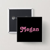 Badge Carré 5 Cm Bouton Megan (Devant & derrière)