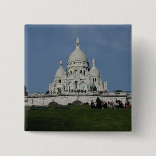 Badge Carré 5 Cm Bouton Montmartre