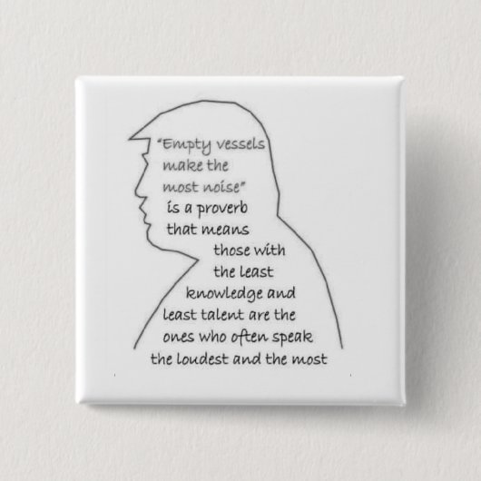 Badge Carré 5 Cm Bouton Navires vides (Devant)