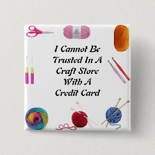 Badge Carré 5 Cm Bouton Ne Peut Pas Être Approuvé