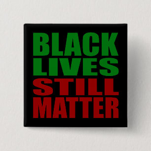 BADGE CARRÉ 5 CM BOUTON NOIR LIVES ENCORE IMPORTANT