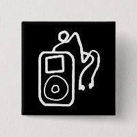 Bouton noir tiré d'iPod