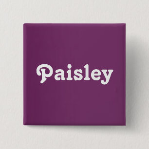Badge Carré 5 Cm Bouton Paisley