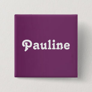 Badge Carré 5 Cm Bouton Pauline