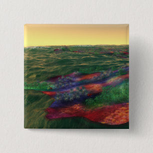 Badge Carré 5 Cm Bouton Perelandra