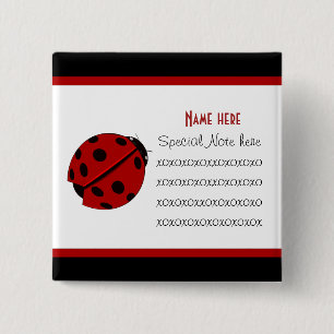 Badge Carré 5 Cm Bouton Personnalisable Buggers