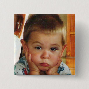 Badge Carré 5 Cm Bouton Personnalisé Carré Photo