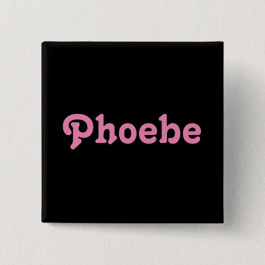 Badge Carré 5 Cm Bouton Phoebe (Devant)