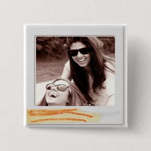 Badge Carré 5 Cm bouton photo instagram