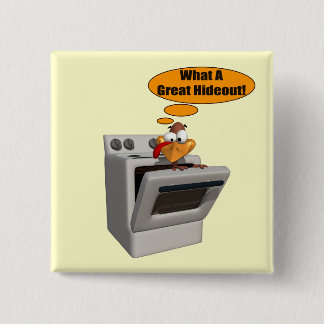 Badge Carré 5 Cm Bouton - planque drôle de la Turquie