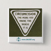 Badge Carré 5 Cm Bouton - Plus vous en savez (Devant)