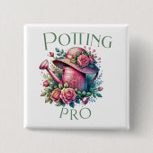 Badge Carré 5 Cm Bouton Pot Pro (Devant)