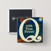 Badge Carré 5 Cm Bouton Q CBC (Devant & derrière)