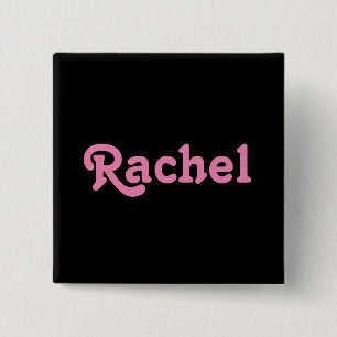 Badge Carré 5 Cm Bouton Rachel