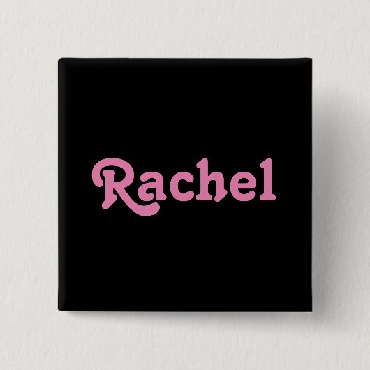 Badge Carré 5 Cm Bouton Rachel (Devant)