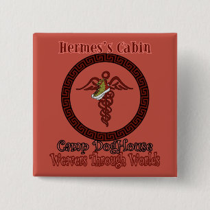 Badge Carré 5 Cm Bouton résistance Cabine de Hermes