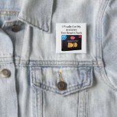 Badge Carré 5 Cm Bouton Résultats du test Ancestry (En situation)