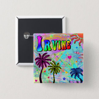 Badge Carré 5 Cm Bouton Romance Vivid Irvine