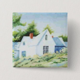Badge Carré 5 Cm Bouton Routes du pays