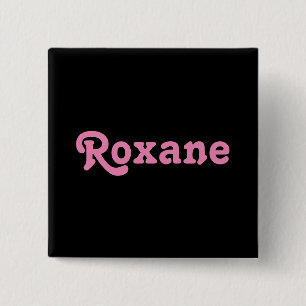 Badge Carré 5 Cm Bouton Roxane