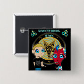 BADGE CARRÉ 5 CM BOUTON SIN (Devant & derrière)