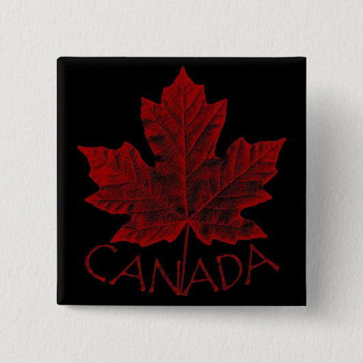 Badge Carré 5 Cm Bouton souvenir Canada Cool Boutons Canada Cadeaux (Devant)