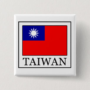 Badge Carré 5 Cm Bouton Taïwan
