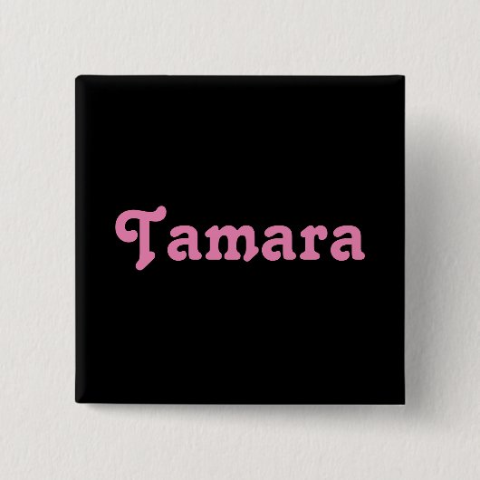 Badge Carré 5 Cm Bouton Tamara (Devant)