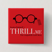 Badge Carré 5 Cm Bouton THRILL ME (Devant)