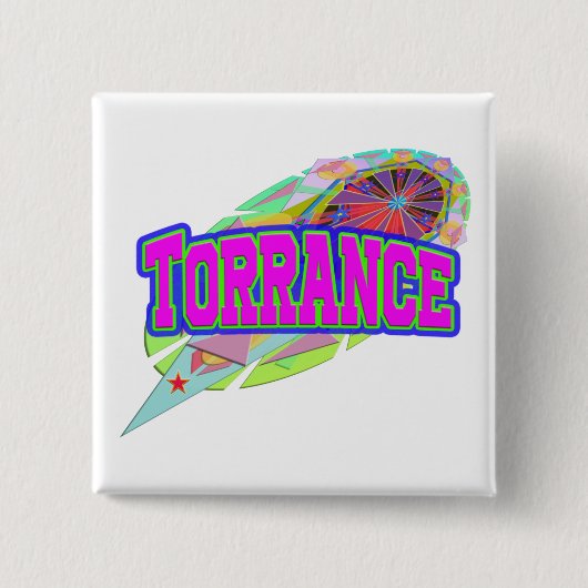 Badge Carré 5 Cm Bouton Torrance Future (Devant)