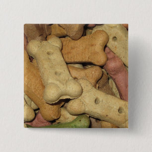 Badge Carré 5 Cm Bouton Traitements de chien