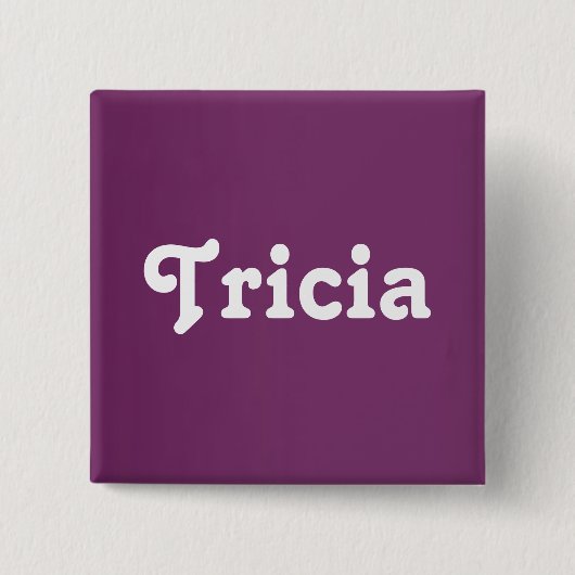 Badge Carré 5 Cm Bouton Tricia (Devant)