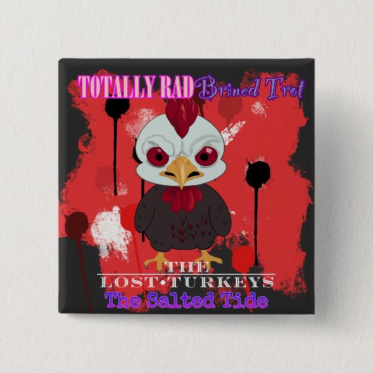 Badge Carré 5 Cm Bouton Trotters perdus 2024 (Devant)