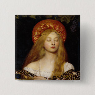 Badge Carré 5 Cm Bouton : Vanité - par Frank Cadogan Cowper