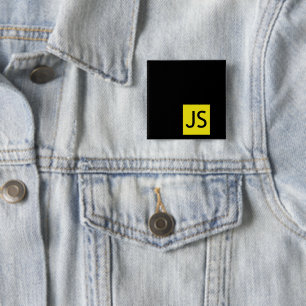 Badge Carré 5 Cm Bouton Ventilateur JavaScript