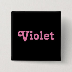Badge Carré 5 Cm Bouton Violet