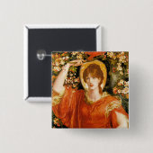 Badge Carré 5 Cm Bouton : Vision de Fiammetta (Devant & derrière)