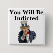 Badge Carré 5 Cm Bouton Vous Indiquera (Devant)