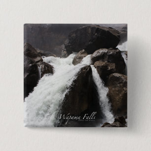 Badge Carré 5 Cm Bouton Wapama Falls