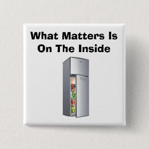 Badge Carré 5 Cm Bouton What Matters