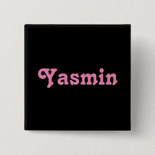 Badge Carré 5 Cm Bouton Yasmin