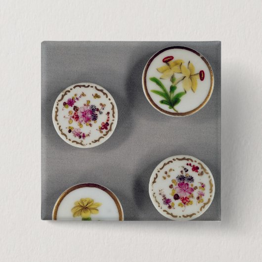 Badge Carré 5 Cm Boutons (Devant)