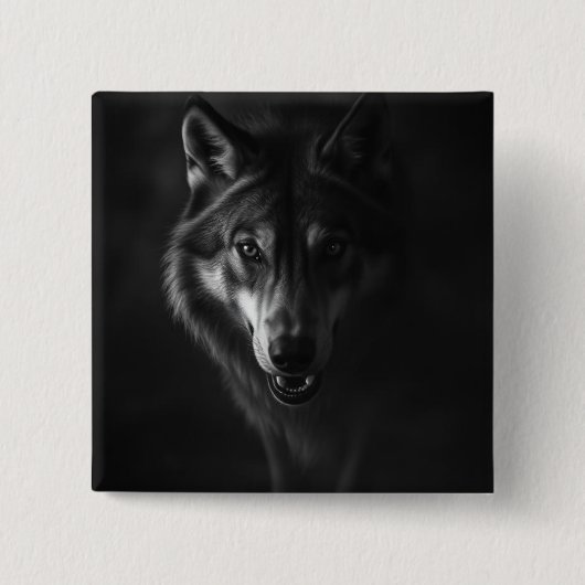 Badge Carré 5 Cm Boutons  (Devant)