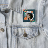 Badge Carré 5 Cm Boutons (En situation)